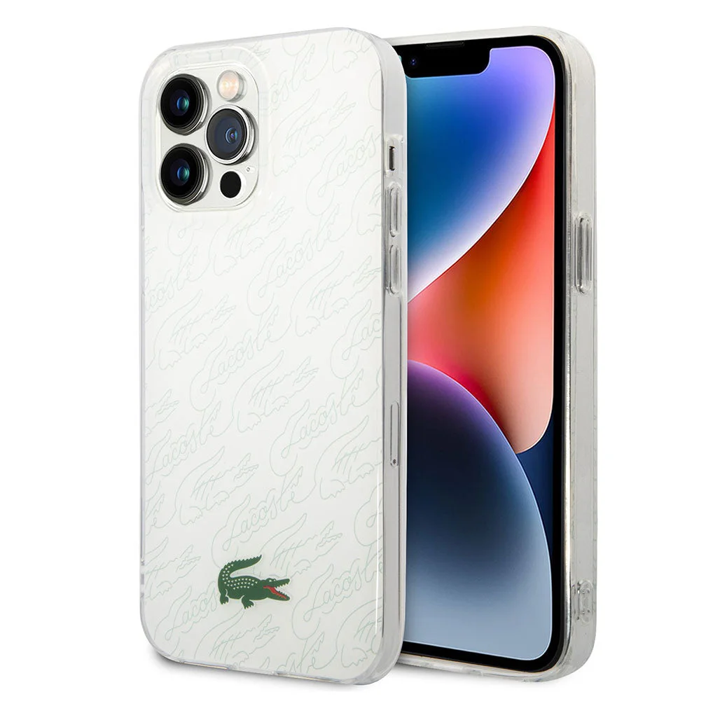 Lacoste Hard Case IML Signature for iPhone 14 Pro