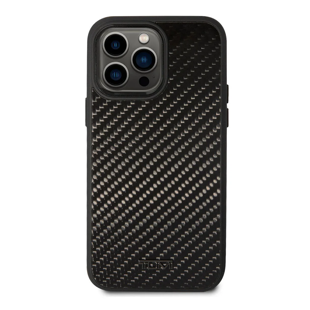 Tumi iPhone 14 Pro Max Aluminum Carbon Fiber Hard Case