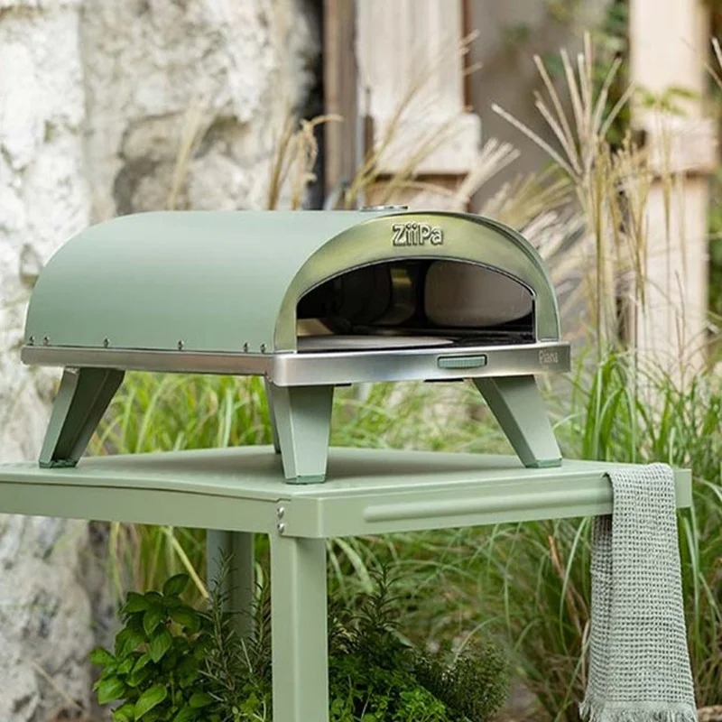 PizzaOven Ziipa Gas Eucalyptus Ziipa22-044+Trolley