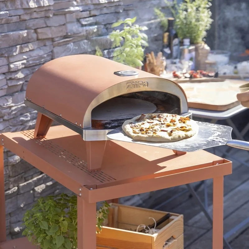 PizzaOven Ziipa Gas Terracotta Ziipa22-045+Trolley