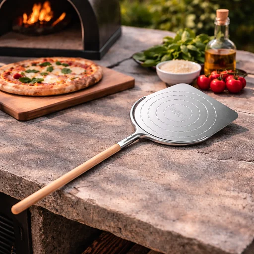 Rectangular Perforated Pizza Peel Ziipa Aquila