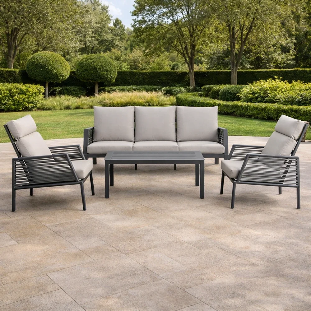 Outdoor Sofa Set FF 22S0117 Grey +Cush Grey