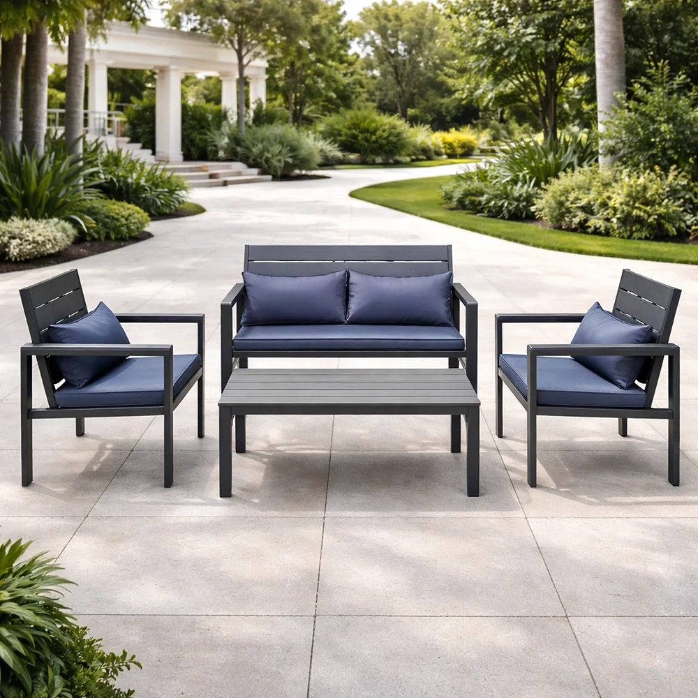 outdoor sofa set FF 4002 GREY + CUSH GREY