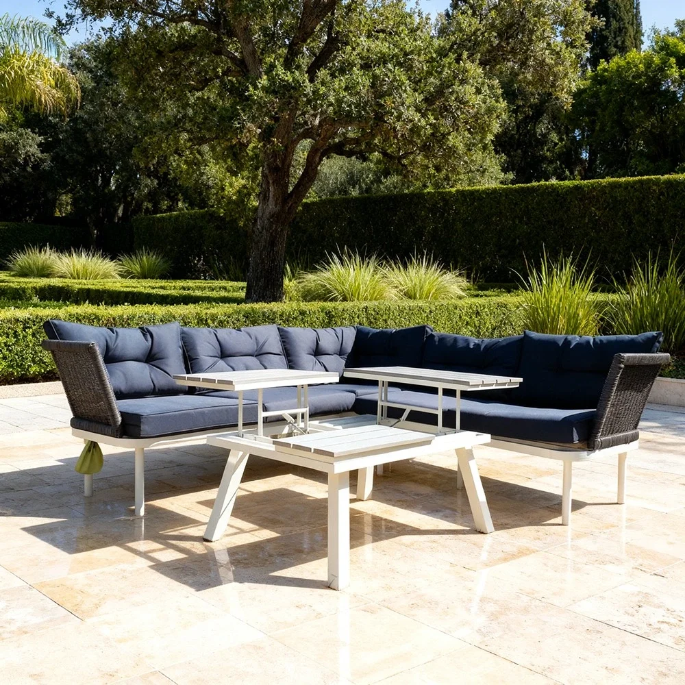 Outdoor Sofa Set FF SF-41 White + Grey
