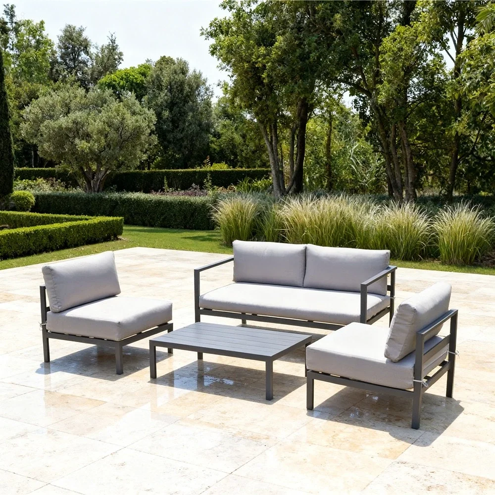 Outd Sofa Set FF 5218/4618 Grey + Cush Grey