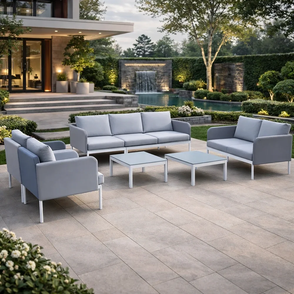 Outdoor Sofa Set FF AS-003-8 Grey