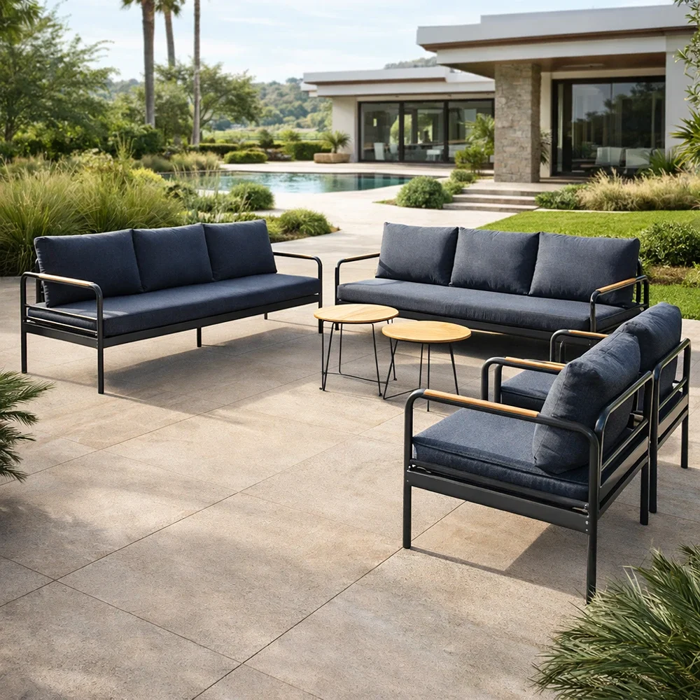 Outdoor Sofa Set FF J5194-6 Full Grey