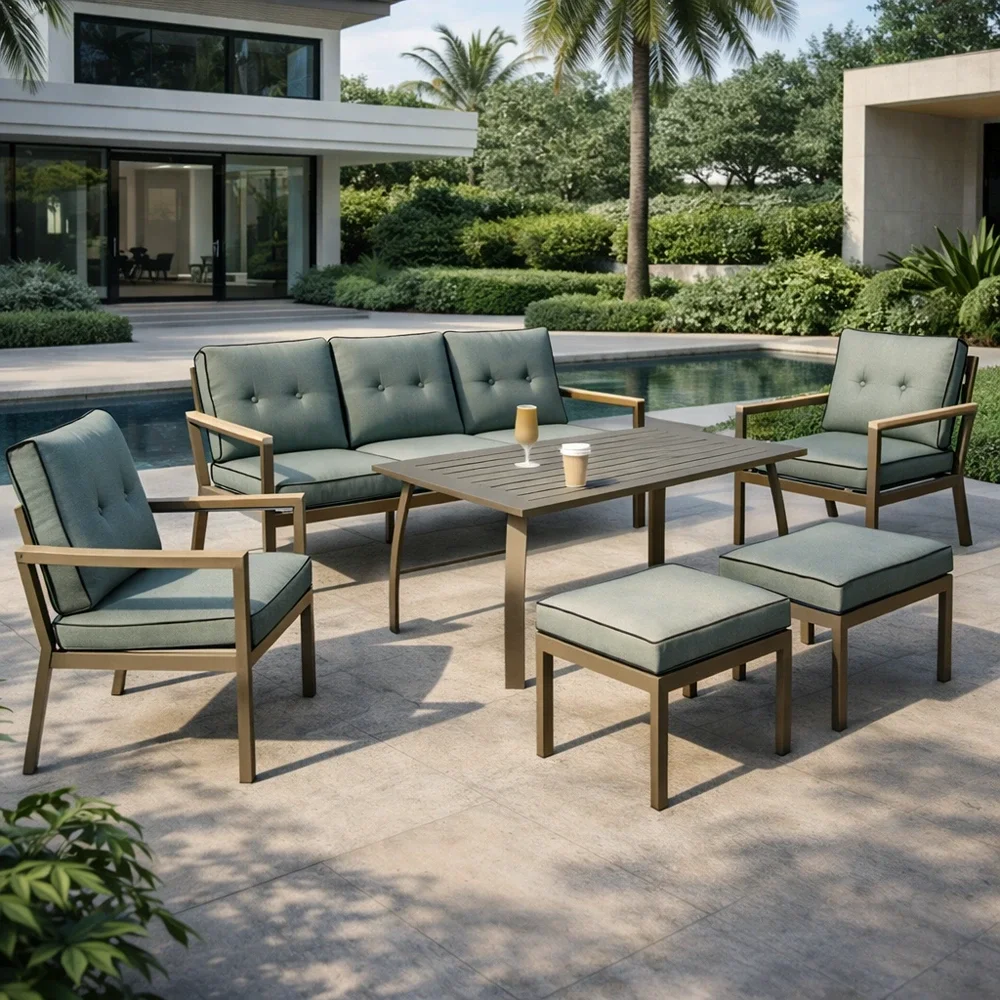 Outdoor Sofa Set FF 065/2733-5-BENCH Grey