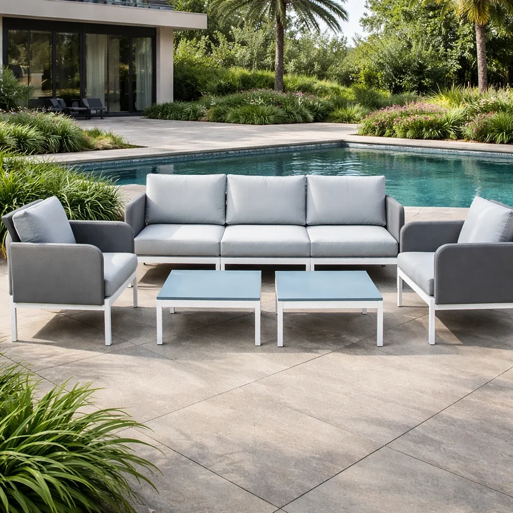 Outdoor Sofa Set FF AS-003-5 Grey