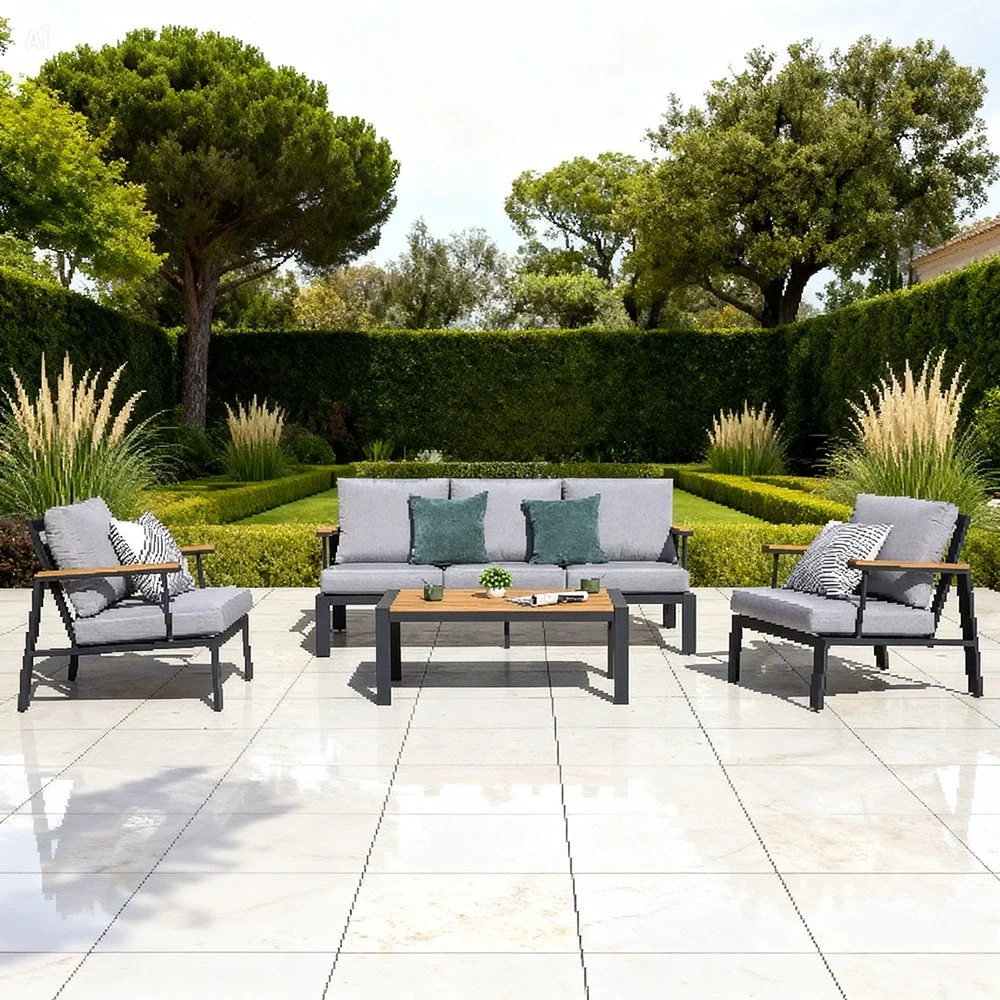 Outdoor Sofa Set FF 507-5 Grey