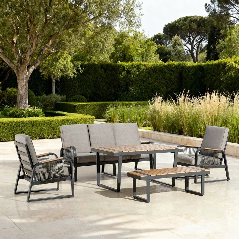 Outdoor Sofa Set DJR5028 FF Grey