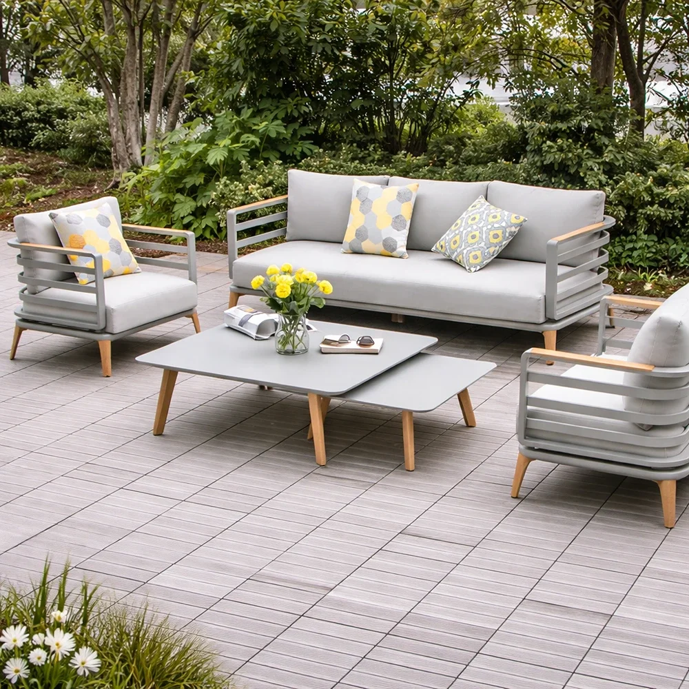 Outdoor Sofa Set FF HT9312 Champagne