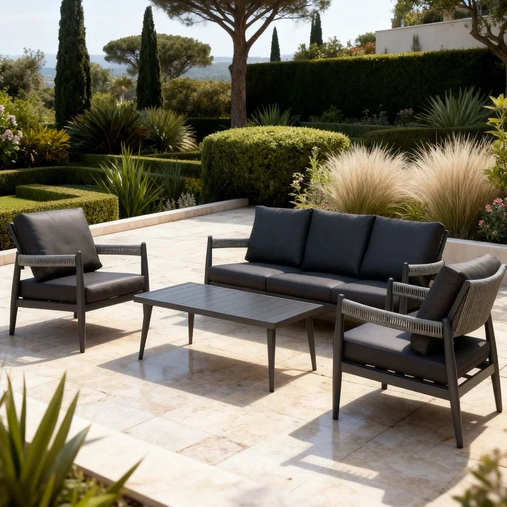 Outdoor Sofa Set FF 243-5 Dark Grey