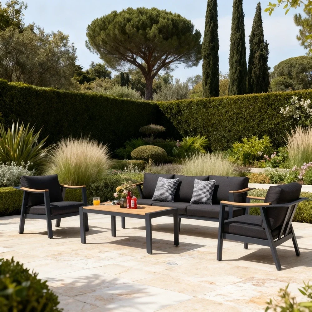 Outdoor Sofa Set FF 416-5 Black