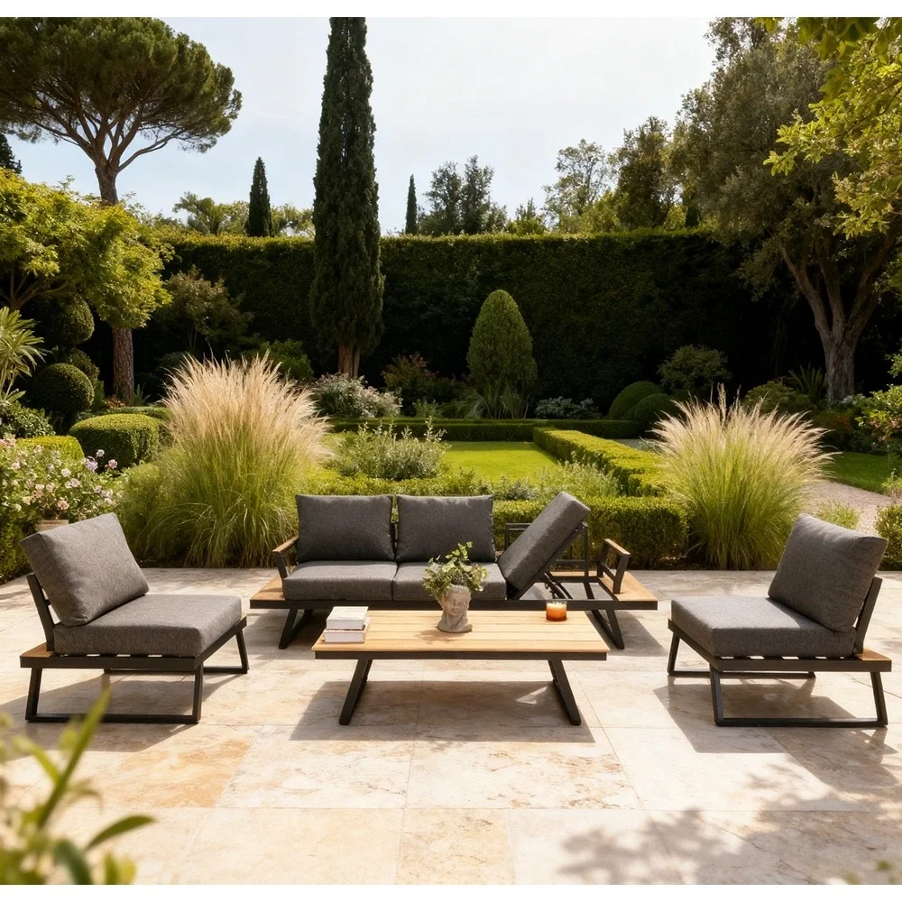 Outdoor Sofa Set FF SJ80-5 Grey