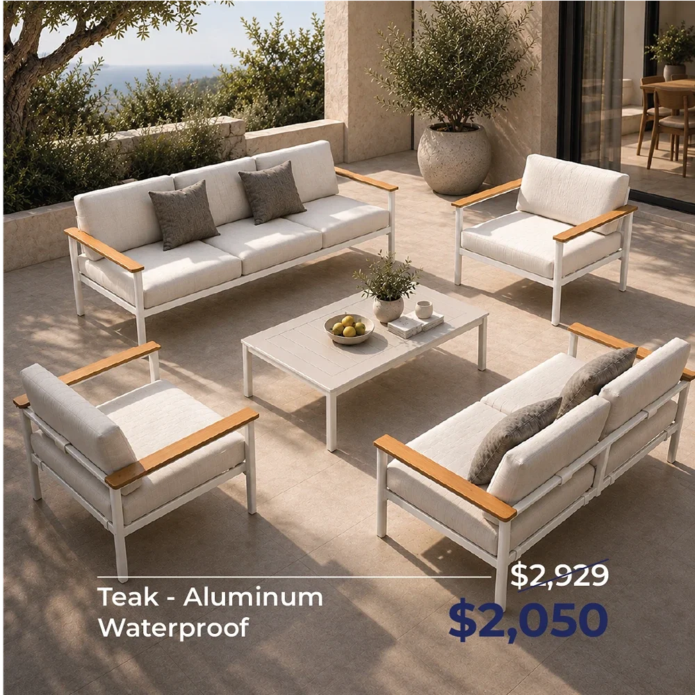 Sofa Set Higold RBM-Nola White 1+1+2+3+T