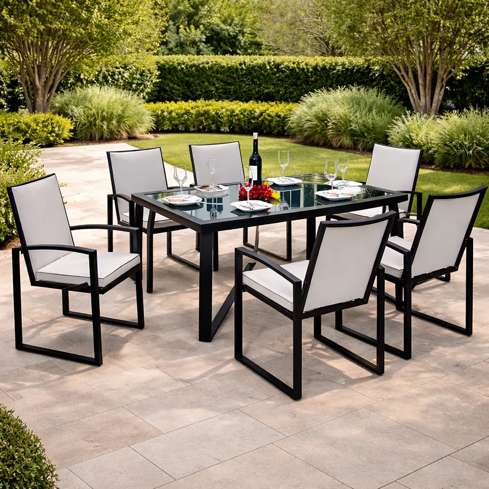 outd. dining set FF 063/4163 GREY+CUSH GREY