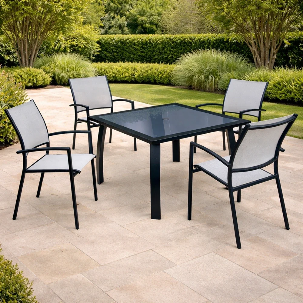 Outdoor Dining Set FF 4163/3732-4 Grey