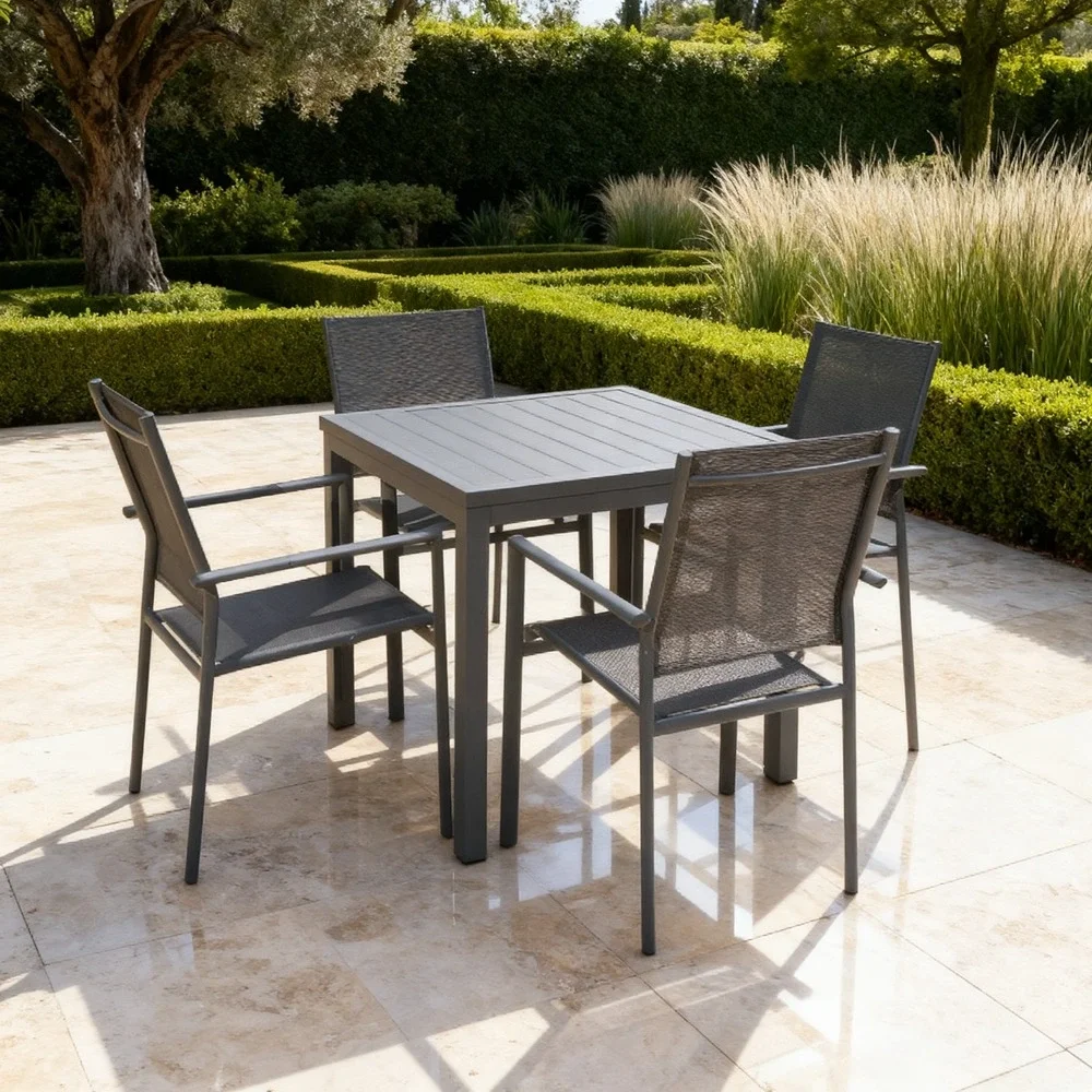 Outdoor Dining Set FF 4509S/5017-4 Grey