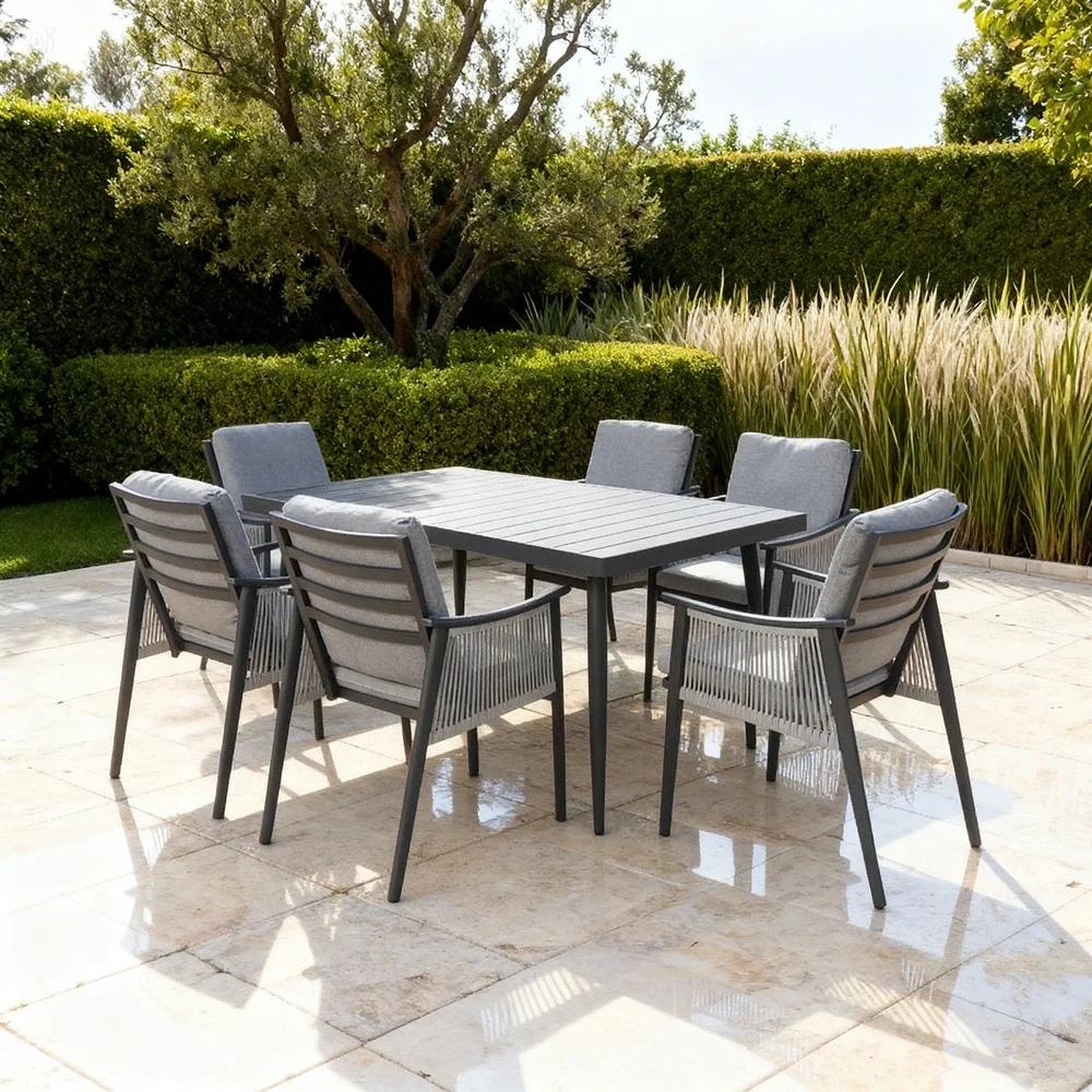 Outdoor Dining Set FF 207DS Grey