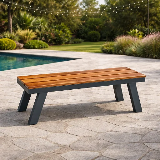 Bench BT Diagonal Legs Smokey Grey