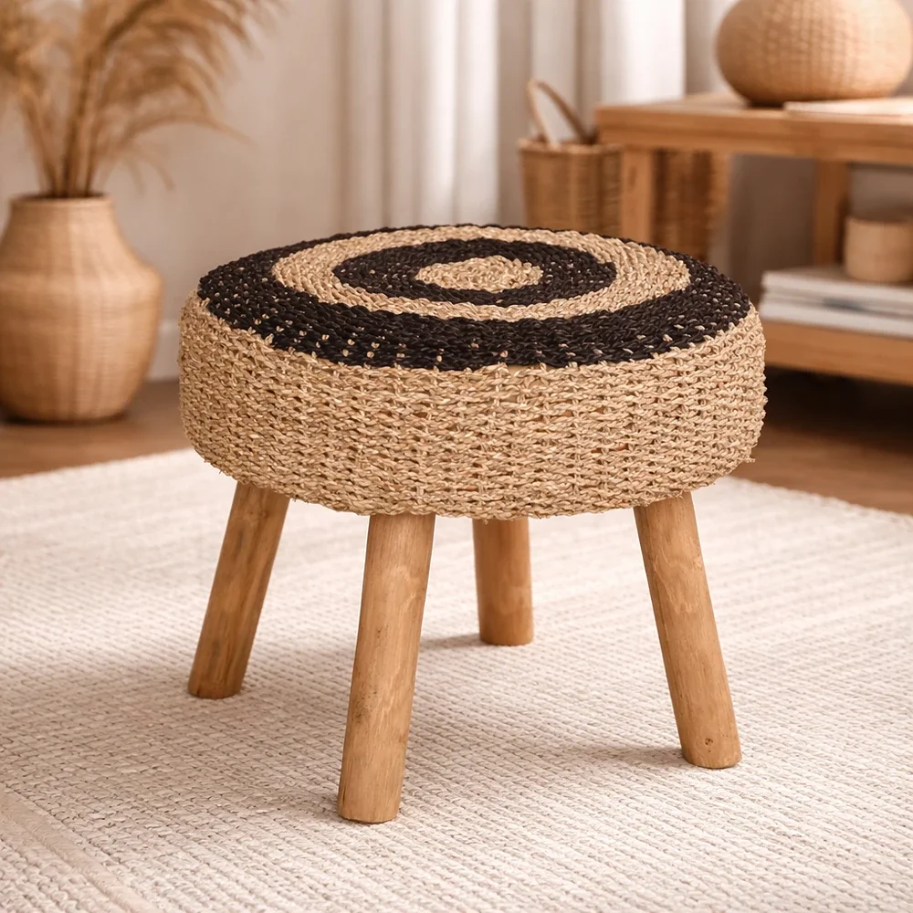 Stool DI DF18-NW10 Rattan
