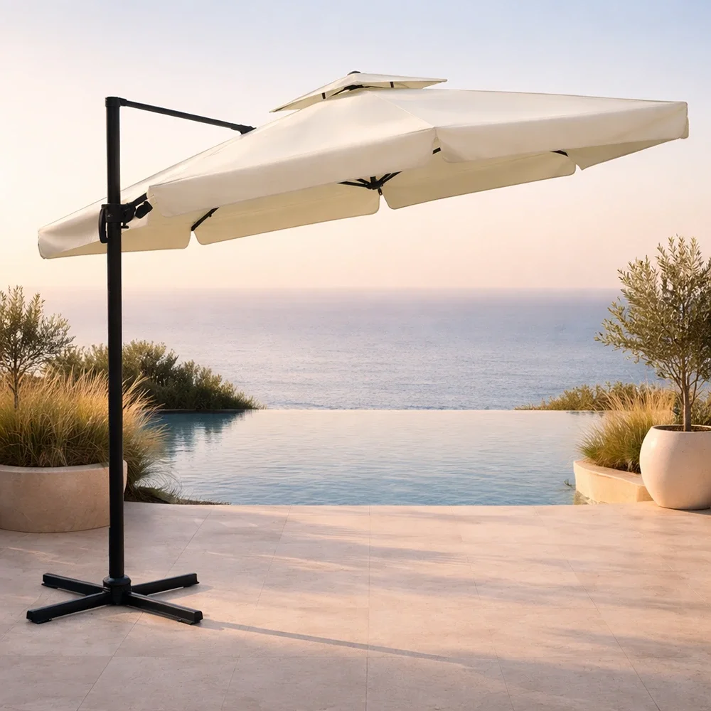 Umbrella FF RXA005 3*3 Grey Frame + Beige