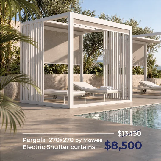 Pergola Mowee Brez Single White