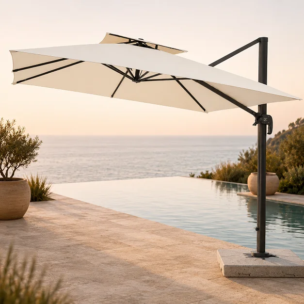 Umbrella PF 2320 Off White + Stone Base