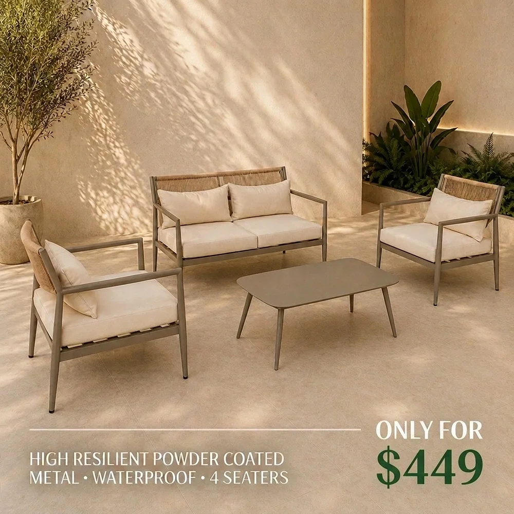 Outdoor Sofa Set HF RM-2510-Beige