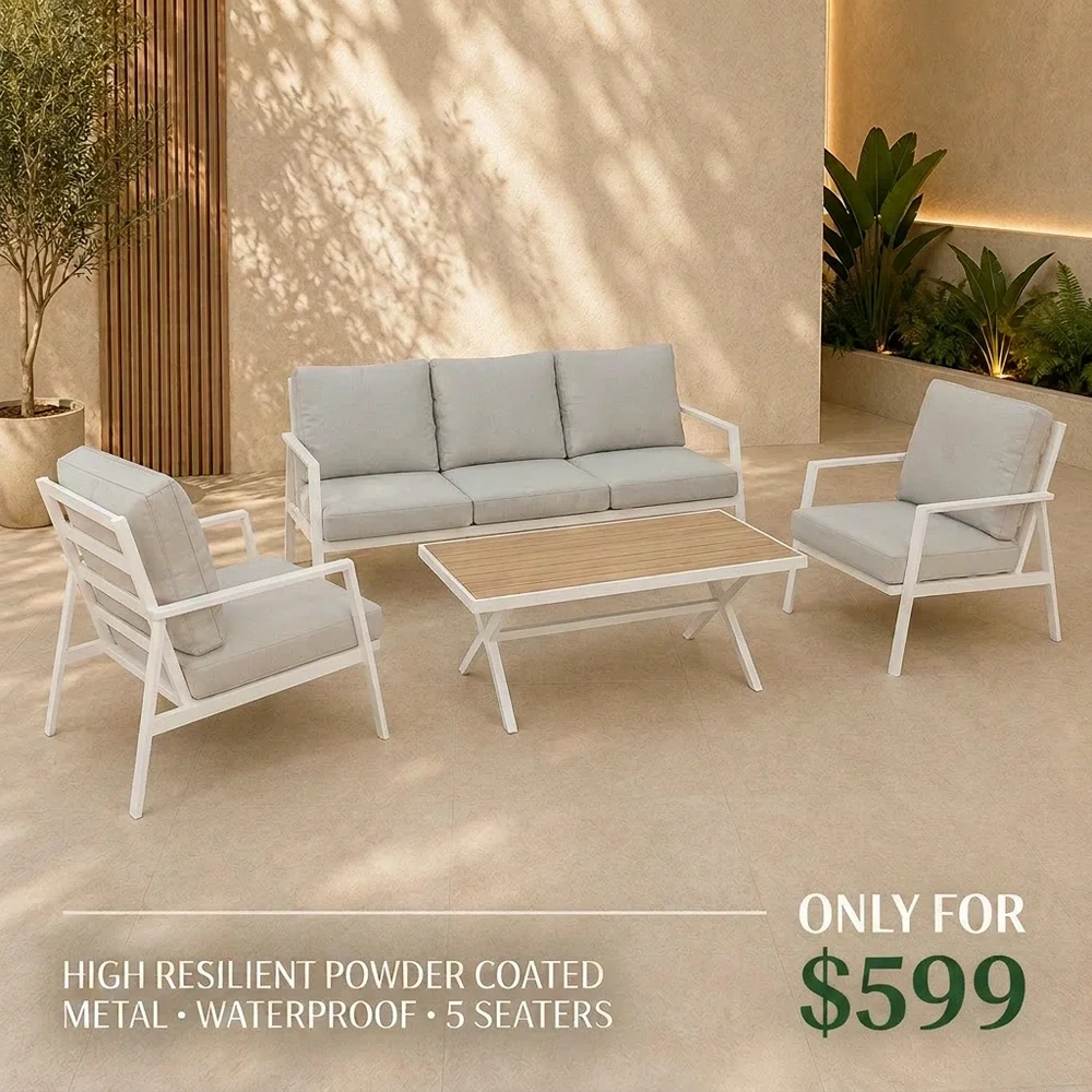 Outdoor Sofa Set HF RB-18238-WH