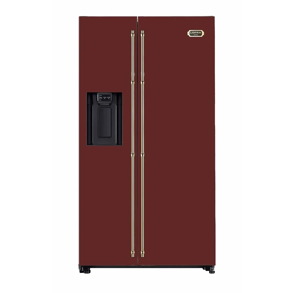 Refrigerator Lofra GFRR917 Burgundy Brass