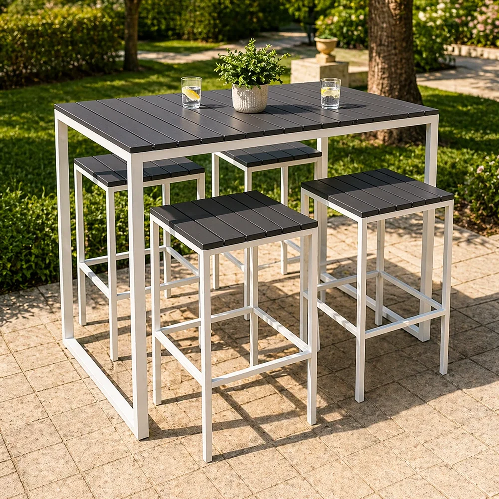 Bar Set FF B107/4-White & Grey