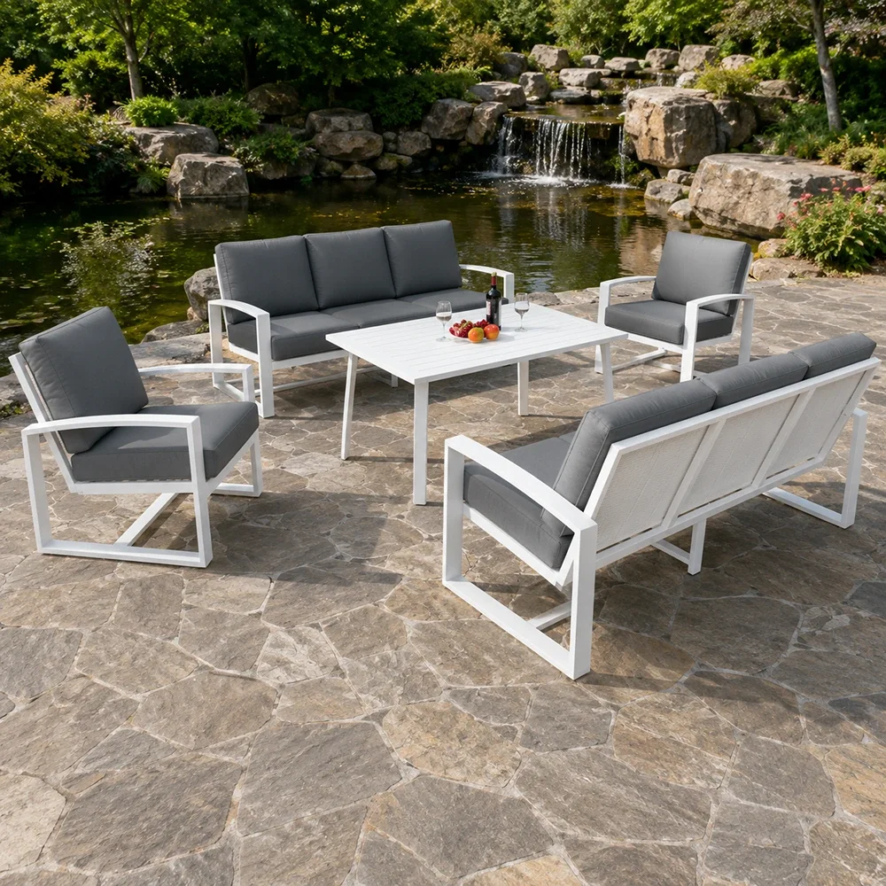 Outdoor Sofa Set FF 063/2733-8 grey-White
