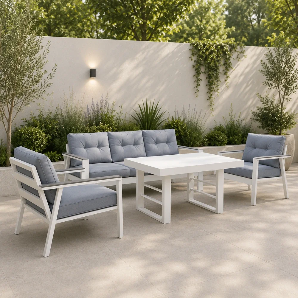 Outdoor Sofa Set FF 190813-5F grey-White