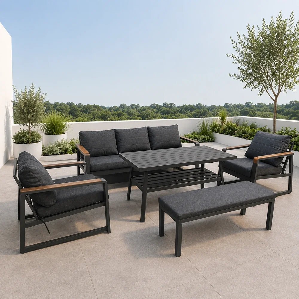 Outdoor Sofa Set FF 7491/5-Bench Beige