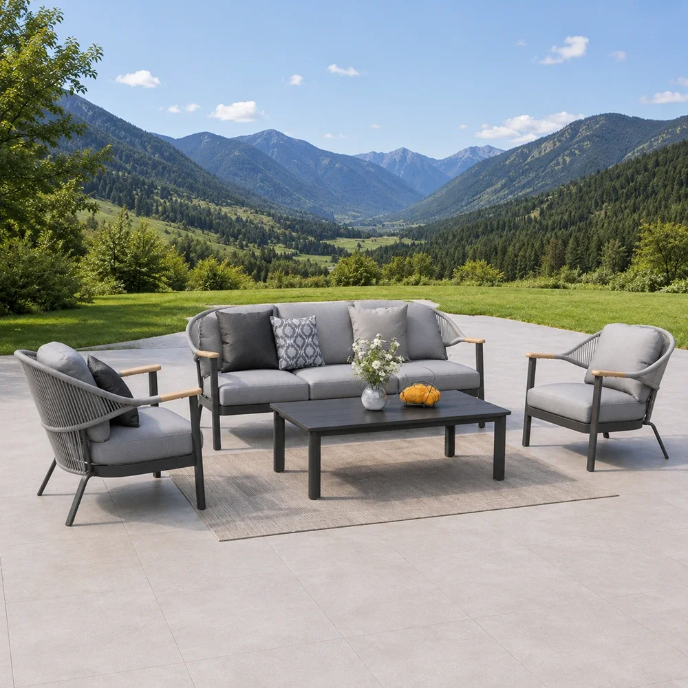 Outdoor Sofa Set FF Naya grey-dark gray