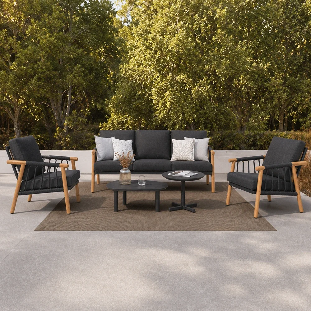Outdoor Sofa Set FF Noli Black-Brown