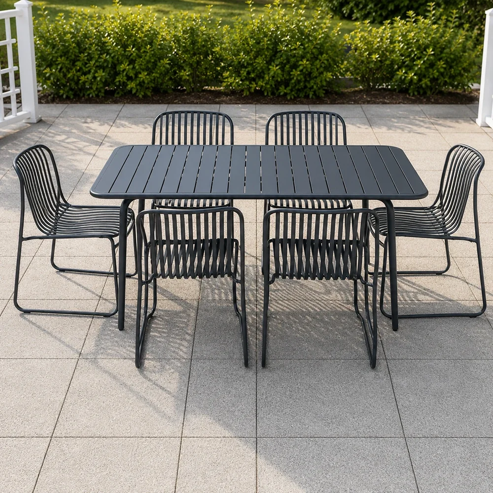 Outdoor Dining Set FF MT160/MC324 dark gray