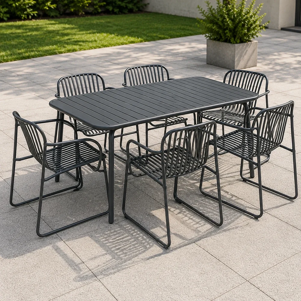 Outdoor Dining Set FF MT160/MC325A dark gray