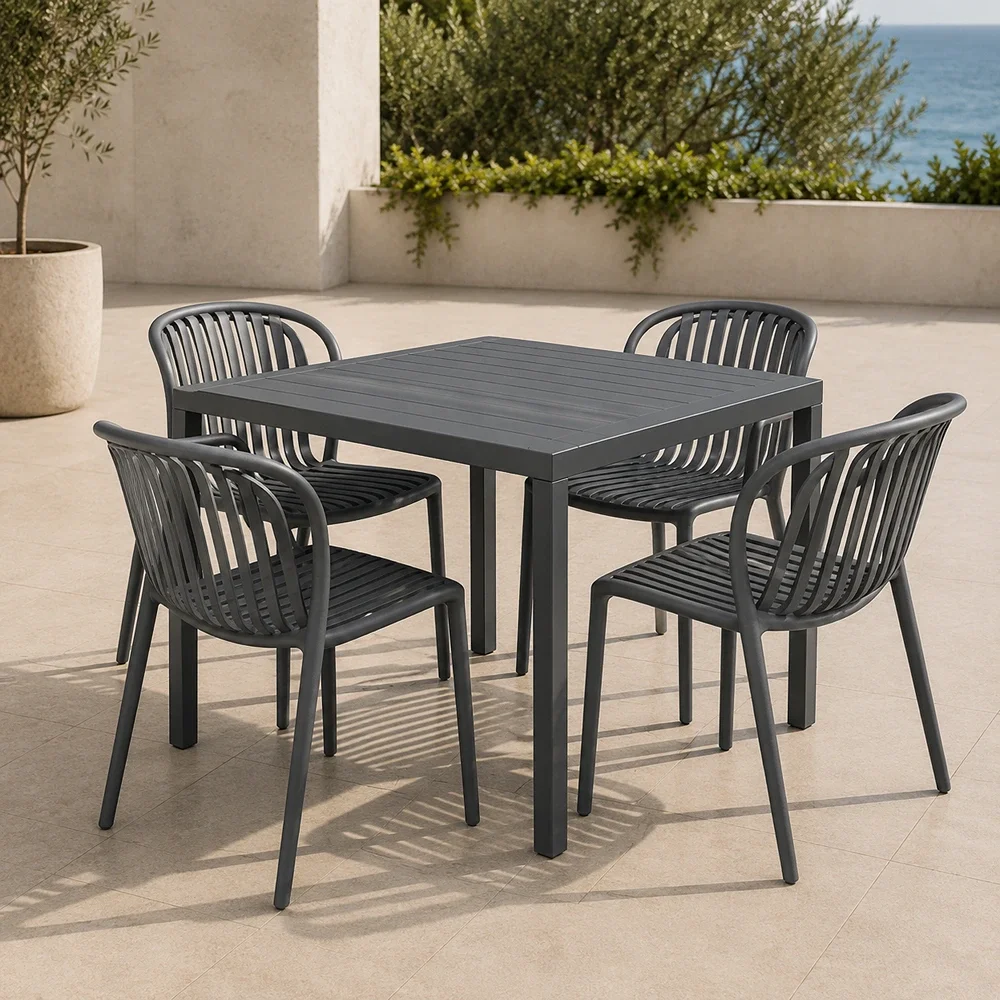 Outdoor Dining Set FF TD536/PP879 Dark gray