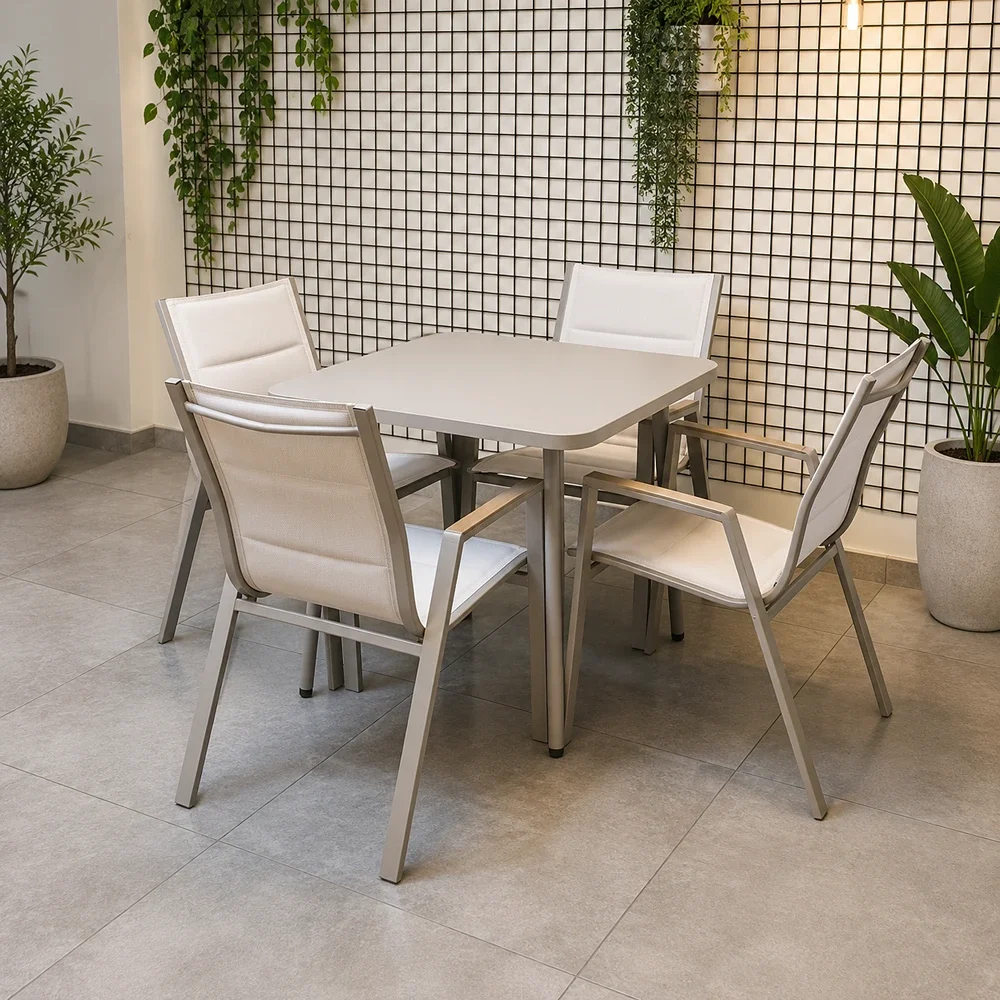 Outdoor Dining Set FF TS135T/TS087C Beige