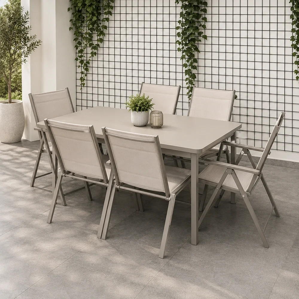 Outdoor Dining Set FF TS140T/TS087C Beige