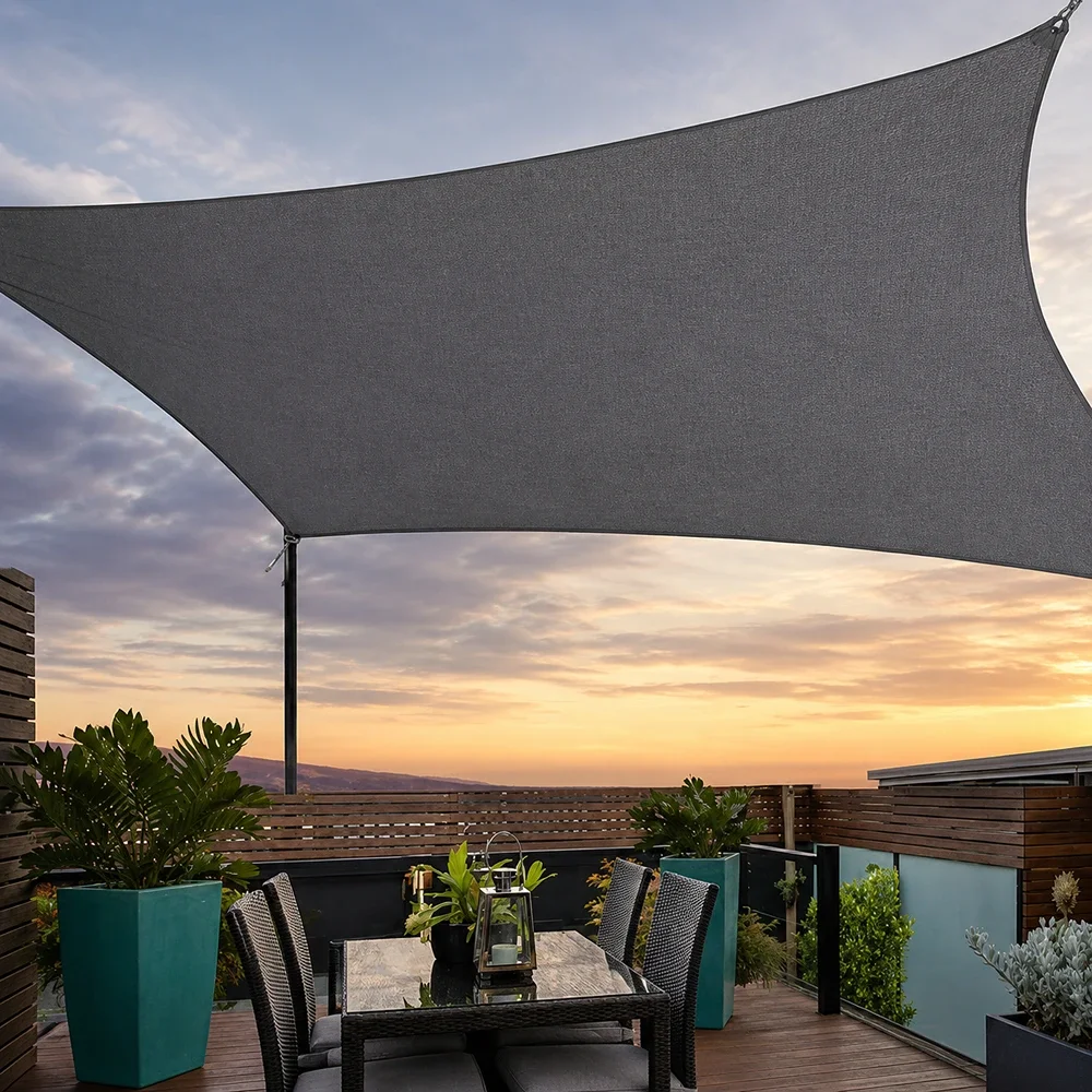 Shade Sail FF Square Grey 5*5M