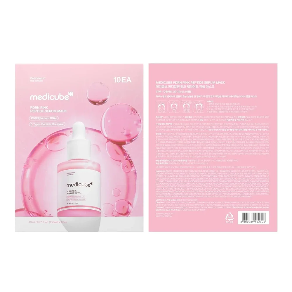 Medicube PDRN Pink Peptide Serum Mask (Box of 10)
