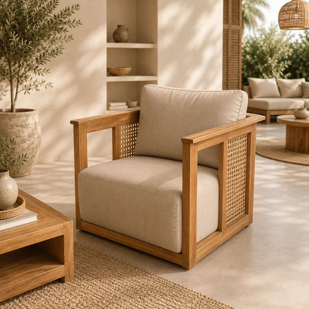 Armchair DI DF26-AMB-31 Teak Wood