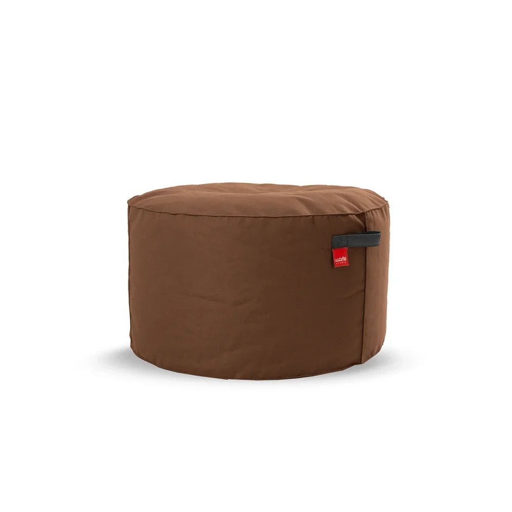 Outdoor Pouf Drum L Brown Waste Studio