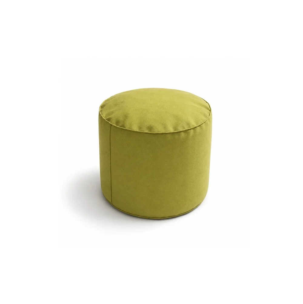 Outdoor Pouf Drum M Light Green Waste Studio