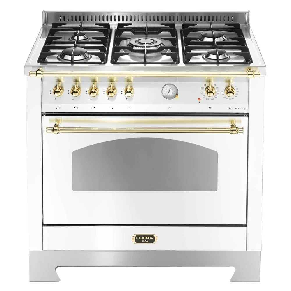 Cooker Lofra RBPG96G2VGT/Ci Pearl White Brass