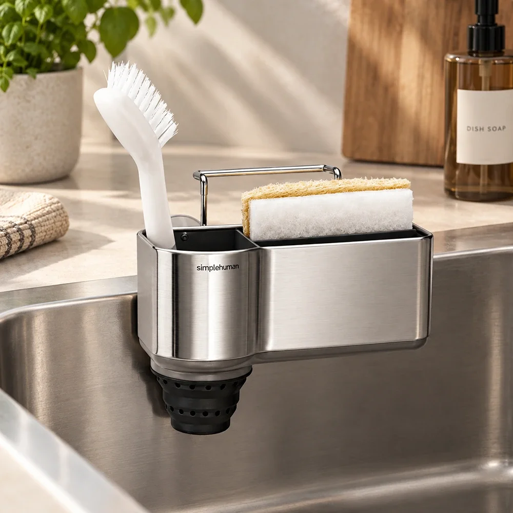 Sink Caddy Simplehuman Brushed Steel KT1116